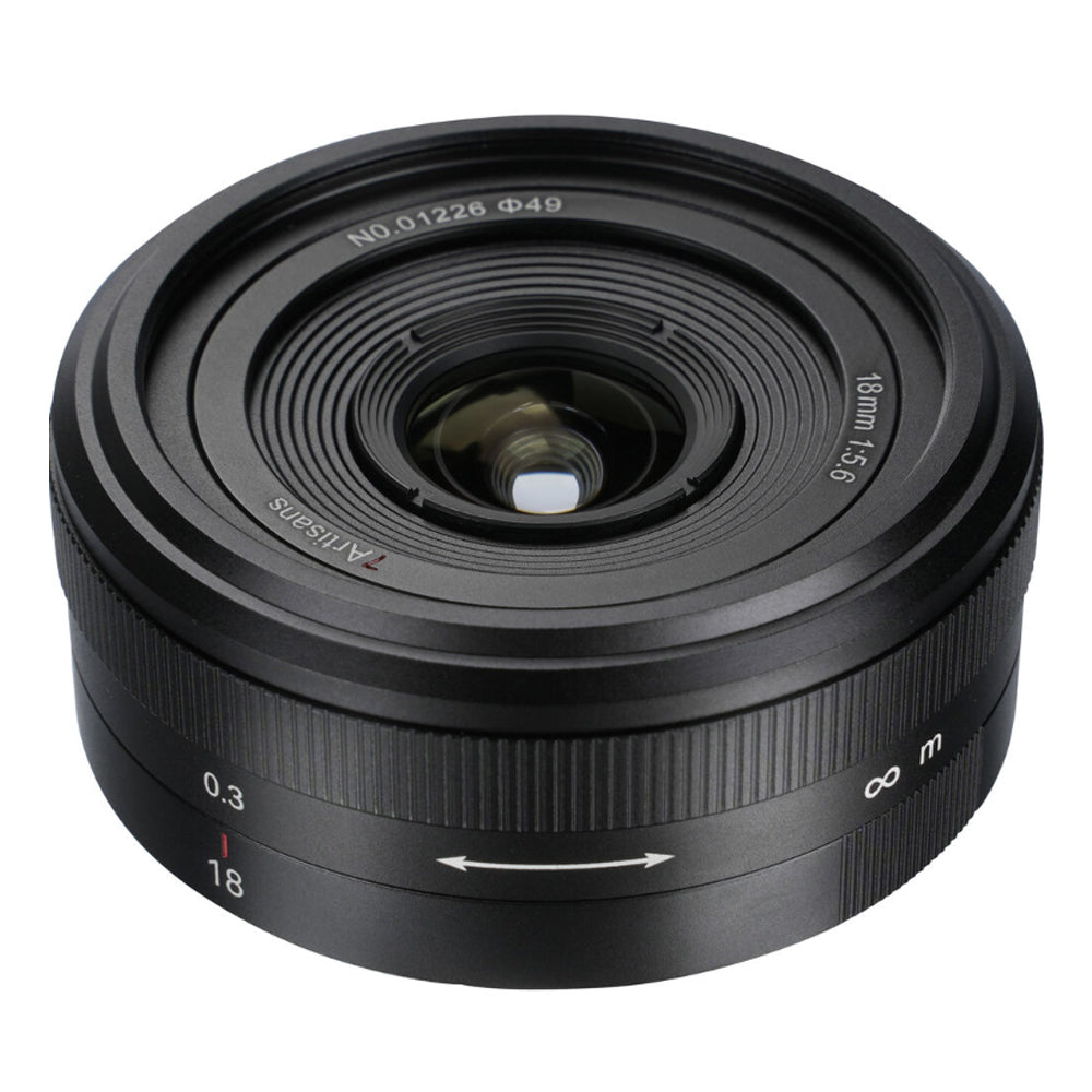 7Artisans 18mm F/5.6 Full Frame Format Nikon Z Mount Wide Angle Prime Pancake UFO Slim Lens MF Manual Focus for Mirrorless Cameras