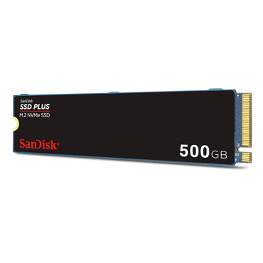 SanDisk SSD Plus 500GB M.2 NVMe PCIe 3.0 x4 Interl SSD Solid State Drive with 2400MB/s Read and 1500MB/s Write Speed, Windows 10 Compatible and Western Digital Dashboard Support