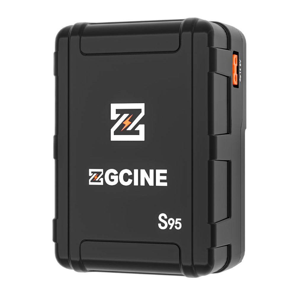 ZGCINE ZG-S150 133Wh / ZG-S95 95Wh V-Mount Battery with Dual USB-C PD Ports 100W Fast Charging, 2 D-Tap and Barrel DC Outputs, 5-Level LED Indicator, Compact Power Hub for Mobile Phones, Cameras, LED Lights, Monitors and Video Production
