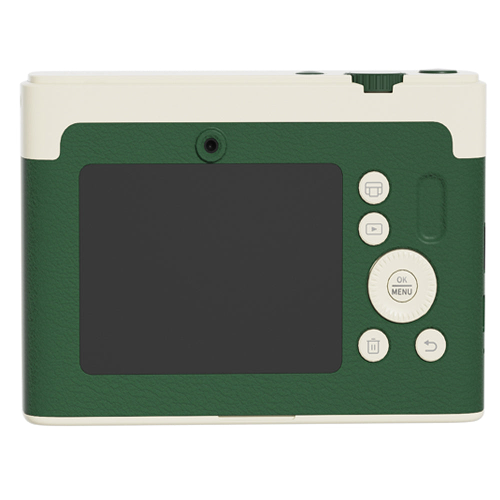 Chuzhao Instant Print Camera and Photo Printer (D1-P) with 10 Film Sheets, 2.1" x 3.2" Size, 1.54" IPS HD Screen, 4PASS Print Technology, Max 64GB MicroSD Card Slot, Mobile Smartphone Printing App Support | Black, Green