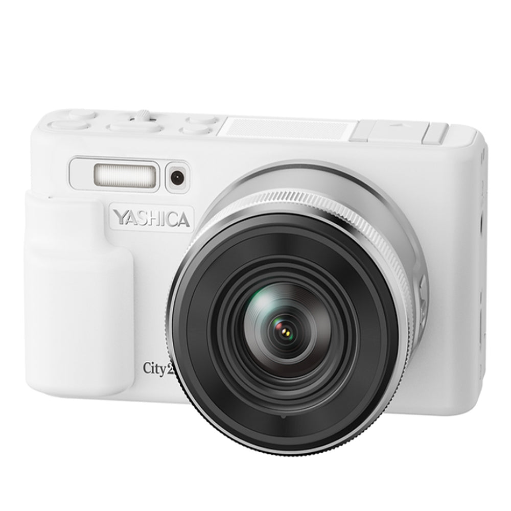 Yashica City 200 (DGC200) 13 Megapixel Point & Shoot Digital Camera CMOS Sensor, 10x Optical / 4x Digital Zoom, 4K Photo Video, 2.8" LCD Display, Max 256GB MicroSD Card Slot, 1250mAh Replaceable Battery & YASHICA App Support | Black, White
