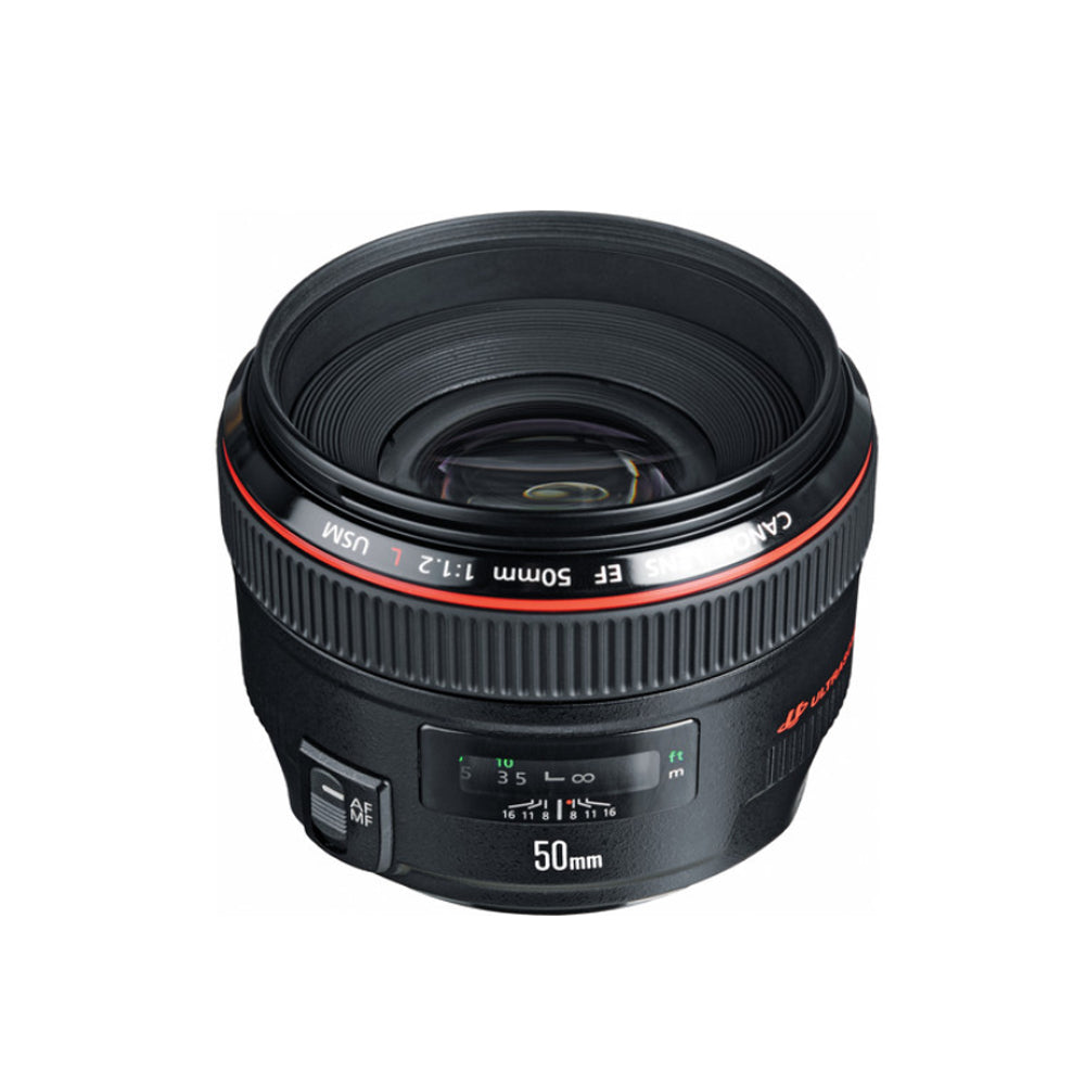 Canon EF 50mm f/1.2L USM Prime Lens with Full Frame Sensor Format 