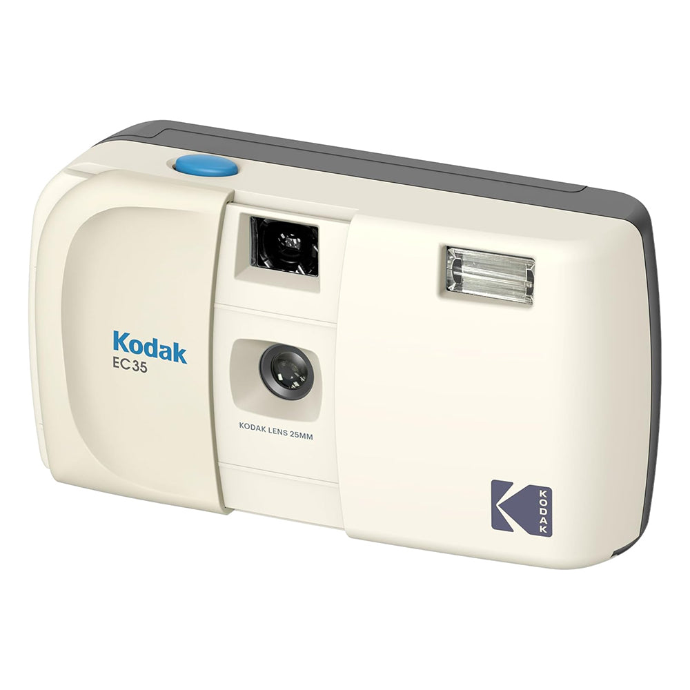 KODAK EC35 35mm Reusable Point & Shoot Film Camera with 25mm Wide-Angle Lens & Built-in Flash
