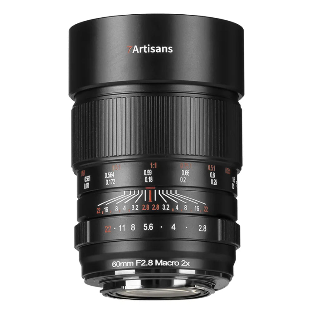 7Artisans 60mm F/2.8 Full Frame Format Canon RF Mount 2X Ultra Macro Prime Lens MF Manual Focus for Mirrorless Cameras