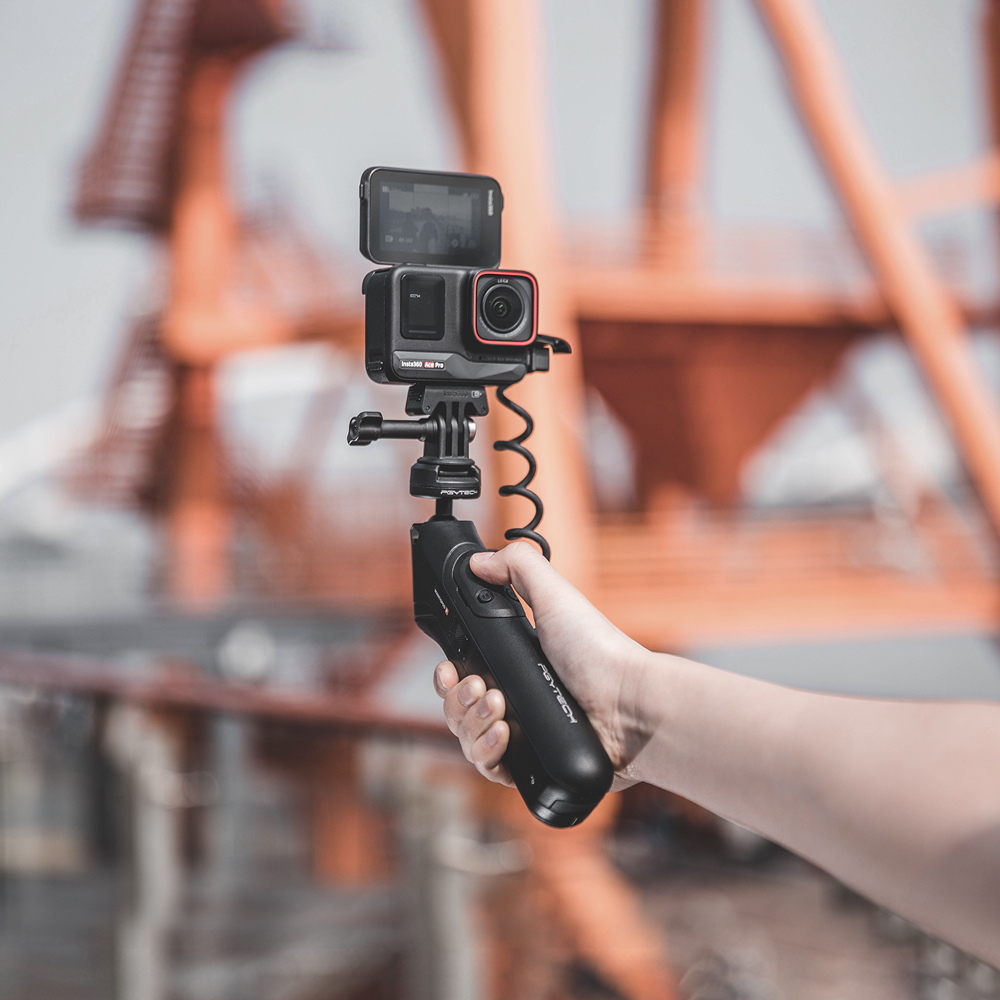 PGYTECH CapLock MantisPod Power Tripod Grip for Insta360 and GoPro Action Cameras with 5000mAh Battery, USB Type-C Charging Cable, Wireless Remote Controller, Quick Release Clamp, and 1/4" Mount Adapter | P-GM-149 / P-GM-150