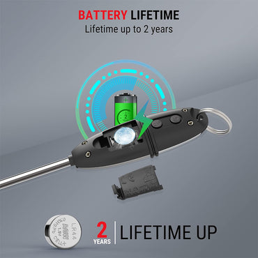 ThermoPro TP02S Digital Food Thermometer with 5.3" Long Probe, Long Battery Life, Auto-Off, 4-6 Seconds Response Time and Probe Cover for BQQ Smoked Grilling, Baking & Candy Making Kitchen Accessory