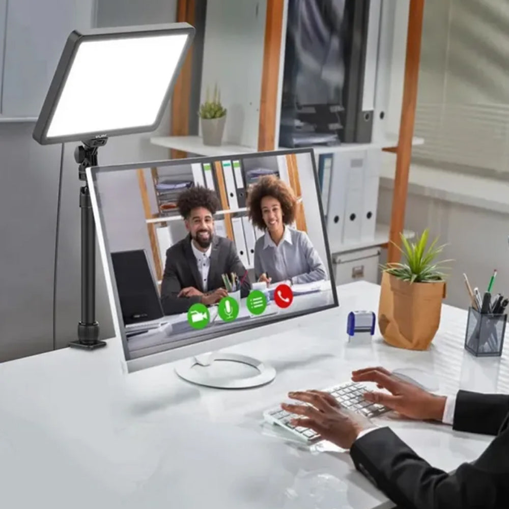 Ulanzi VL198 Bi-Color LED Key Video Light Panel with 2500K-9000K CCT Color Temperature, 12" Wide Pad, 30m Max Wireless Remote Range, Multiple Channel and 180° Angle Adjustment