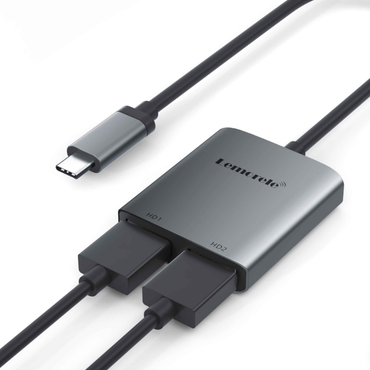 LEMORELE TC21 USB Type-C To Dual HDMI 2.0 Adapter with Screen Mirror and Extend Mode