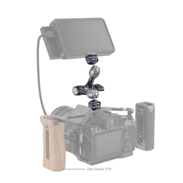 SmallRig 7" Universal Rosette Arm with Dual Panoramic Ball Head, Stretchable Pins, and 1/4"-20 Mounting Screws for Field Monitor, LED Video Light, Microphone, DSLR, Mirrorless Camera, etc. | 4194