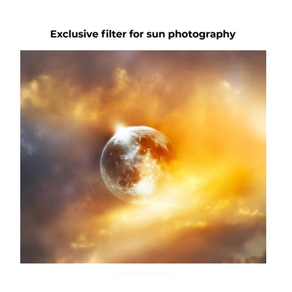 K&F Concept Nano-X Series 95mm ND100000 Neutral Density Solar Lens Filter with Multi-Coated Optical Glass and Ultra-Thin Aluminum Frame for Mirrorless and DSLR Camera Celestial Photography
