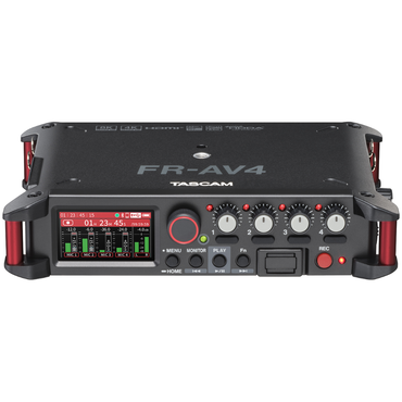 TASCAM FR-AV4 4 Channel Field Recorder 32-Bit Float Mixer Memory Card Slot and Mobile App Control
