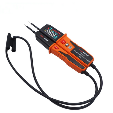 PeakMeter Voltage and Continuity Tester 1500V / 1600V AC / DC with Automatic Range Selection, LCD Back Light Display, Phase Sequence Test, In-Built Flashlight & Buzzer, RCD Test for Voltage Measurement, Live Wire Sockets | PM8200B