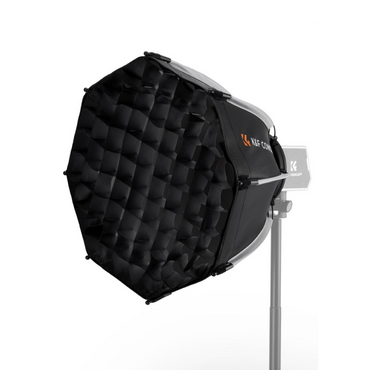 K&F Concept 40cm / 15.75" Octagonal Mini Bowens Mount Parabolic Softbox for PL-60 / Nanlite Forza Compact Series COB Video Fill Lights with Honeycomb Grid, Diffuser and Drawstring Carry Bag for Photography & Studio Lighting