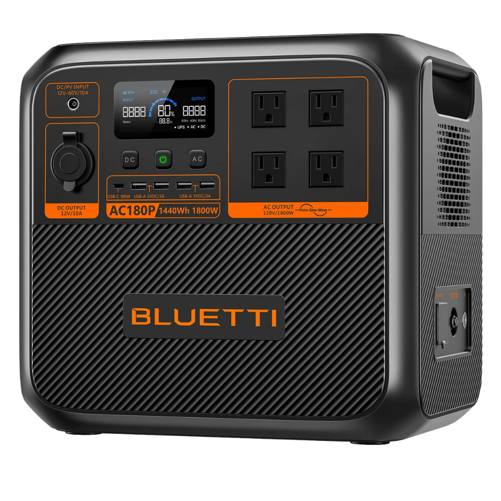BLUETTI AC180P 1800W Portable Power Station