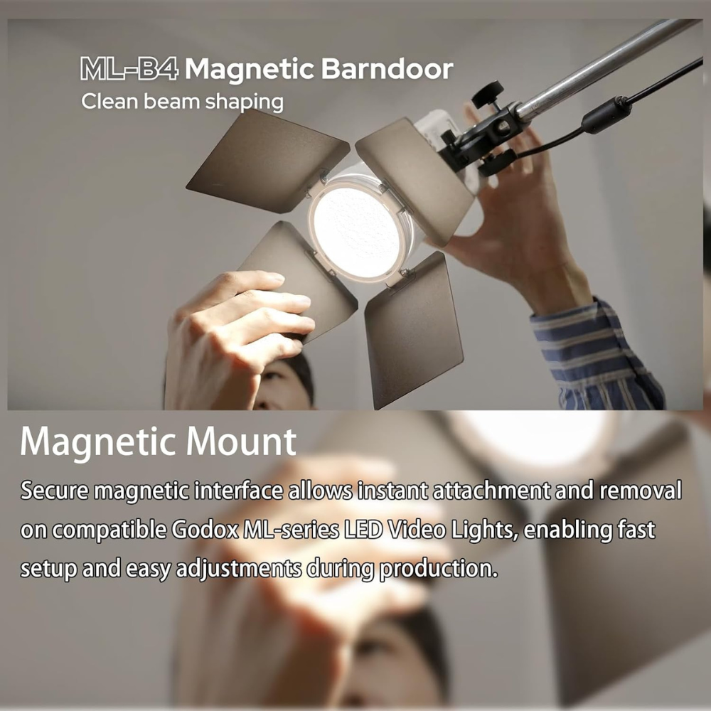 Godox ML-B4 Magnetic Four-Leaf Barndoor
