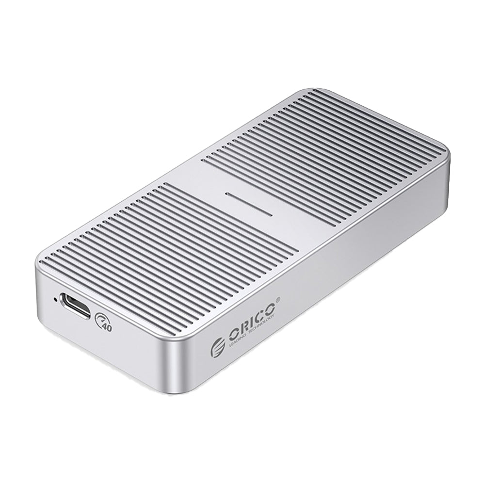 ORICO M.2 NVME SSD Solid State Drive Enclosure with USB4 Type-C Interface, 40Gbps Transfer Rate, 4TB Max Capacity with UASP TRIM Function for Smartphone PC Desktop Laptop | M224C3-U4 | Gray, Rose Gold, Silver