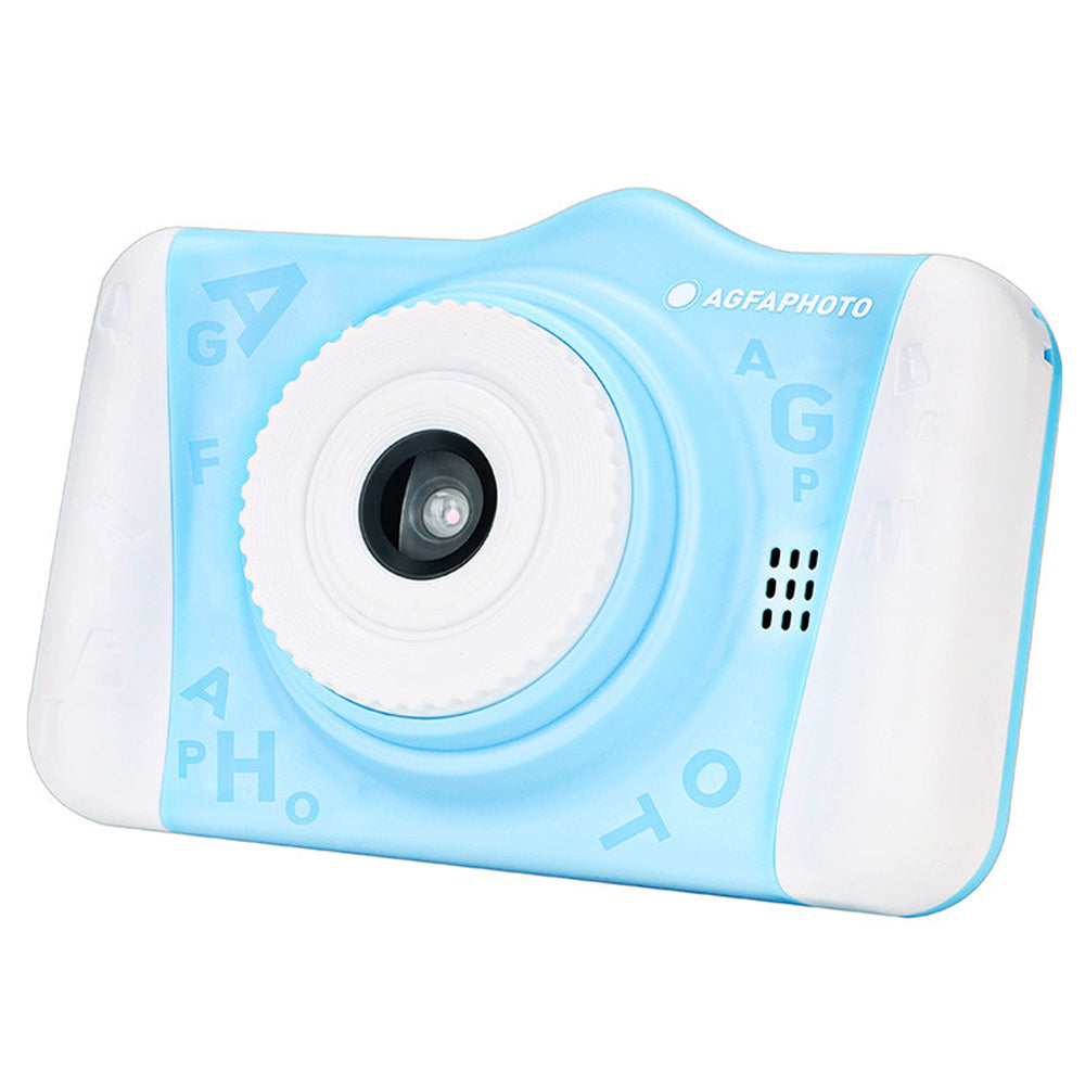 AGFAPHOTO Realikids Cam 2 (ARKC2) 12MP Digital Camera with CMOS Front / Rear Sensor, HD 1080p Video Capture, 3.5" LCD Screen Display, 600mAh Interl Battery and Max 32GB Memory Storage Support for Point and Shoot Photo Video | Blue, Pink