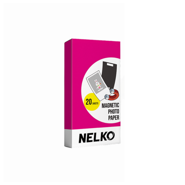 NELKO 20 Sheets 2x3" Magnetic Photo Paper for PP03 / FLOW Inkjet Printer with Glossy and Vibrant Finish
