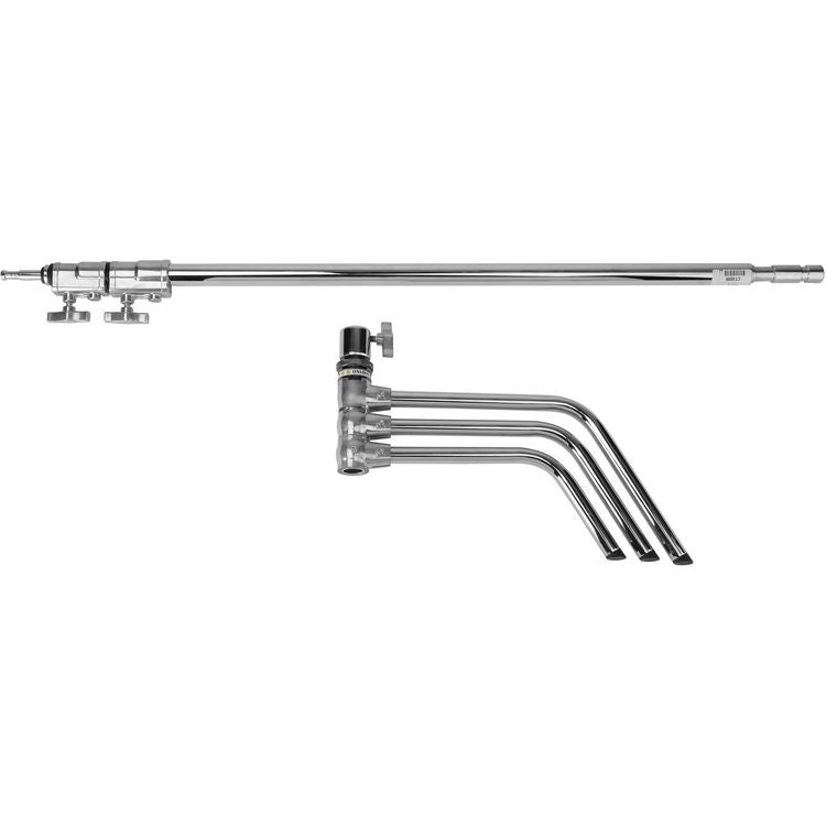 Pxel LS40 Riser C-Stand with Arm Turtle Base Kit for Studio Lighting, Reflector etc