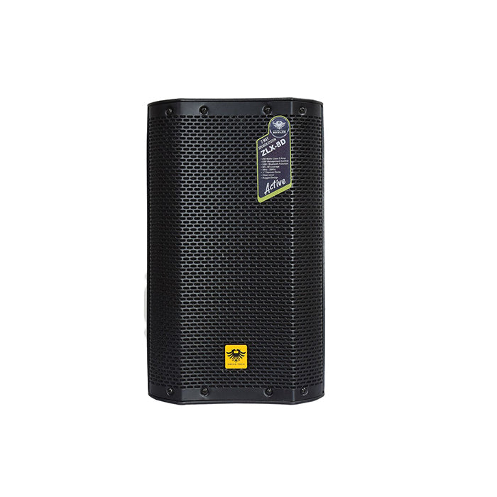 KEVLER ZLX-8D 8 250W 2-Way Full Range Active Loud Speaker (PAIR) with LCD Display and Class D Amplifier, Built-In USB Port and Bluetooth Function, Mic Line / Guitar, RCA and XLR Line I/O and DSP Preset Modes
