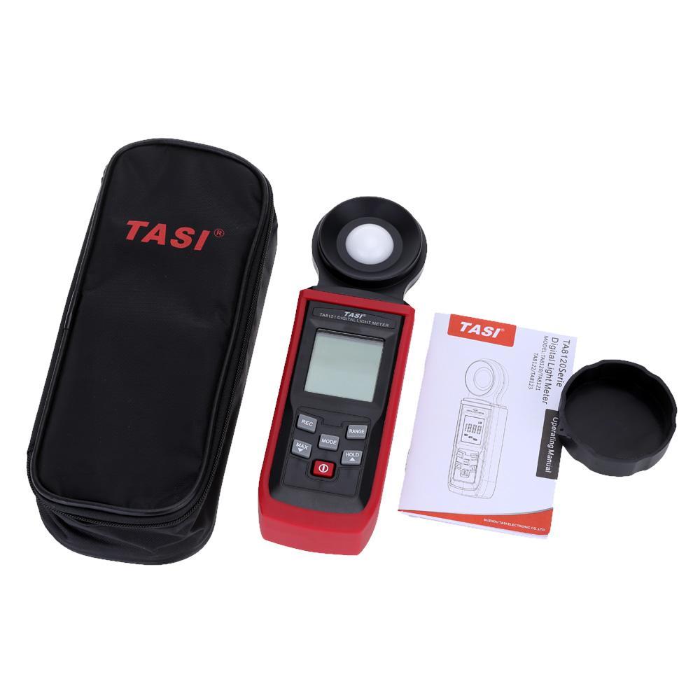 Tasi TA8120 Series Digital Photography Light Meter LUX/FC 200-200,000Lux Lux Meter (Battery Included) with Integrated Illuminometer, Data Logging - Environmental Tester | TA8121 TA8123 | JG Superstore