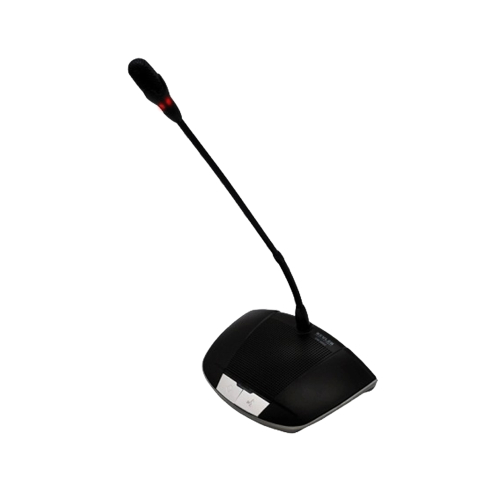 KEVLER QM-900 Series Conference Microphone Unit with Unidirectional Condenser 2W Microphone, Volume Control, On/Off Buttons and Red Light Indicator for Business Conference System (Delegate's Unit) | QM-900D