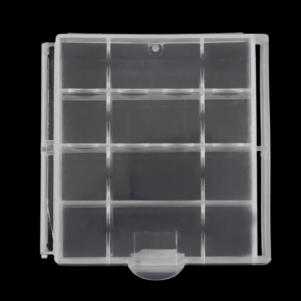 Battery Case Holder Box LR6 LR3 AAA AA Rechargeable Battery Clear Case cover