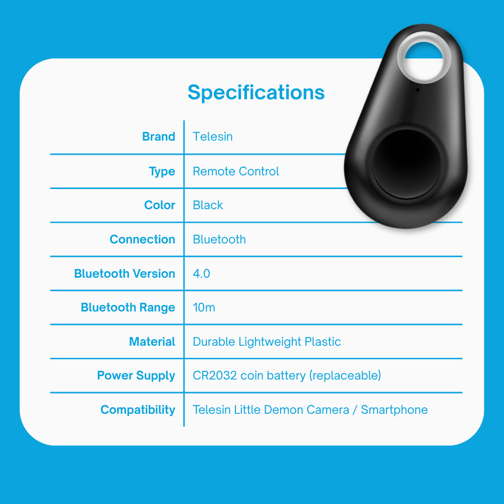 TELESIN Bluetooth Smartphone Remote for Little Demon