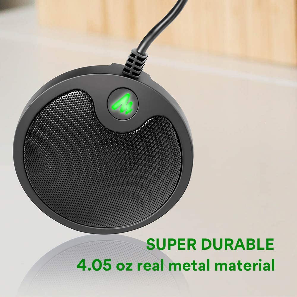 Maono AU-BM10 BM10 USB Conference Computer Microphone Metal Boundary Desktop Mic Omni-directiol Plug & Play