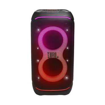 JBL Partybox Stage 320 Portable Bluetooth Party Speaker, IPX4 Rated Splash Proof with Futuristic Lightshow, Powerful JBL Pro Sound and Up to 18 Hours Playtime, Dual Mic & Guitar Inputs | JG Superstore