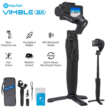 FeiyuTech Vimble 2A Telescoping 3-Axis Handheld Gimbal for GoPro HERO7/6/5 & More Feiyu Stabilizer