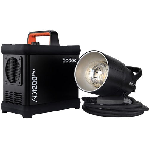Godox AD1200Pro Battery Powered 1200W Camera Flash System, 2.4G TTL 40W Flash Strobe LED Monolight with 100M Max Range, 5200mAh High Capacity Battery for Studio and Lighting Equipment