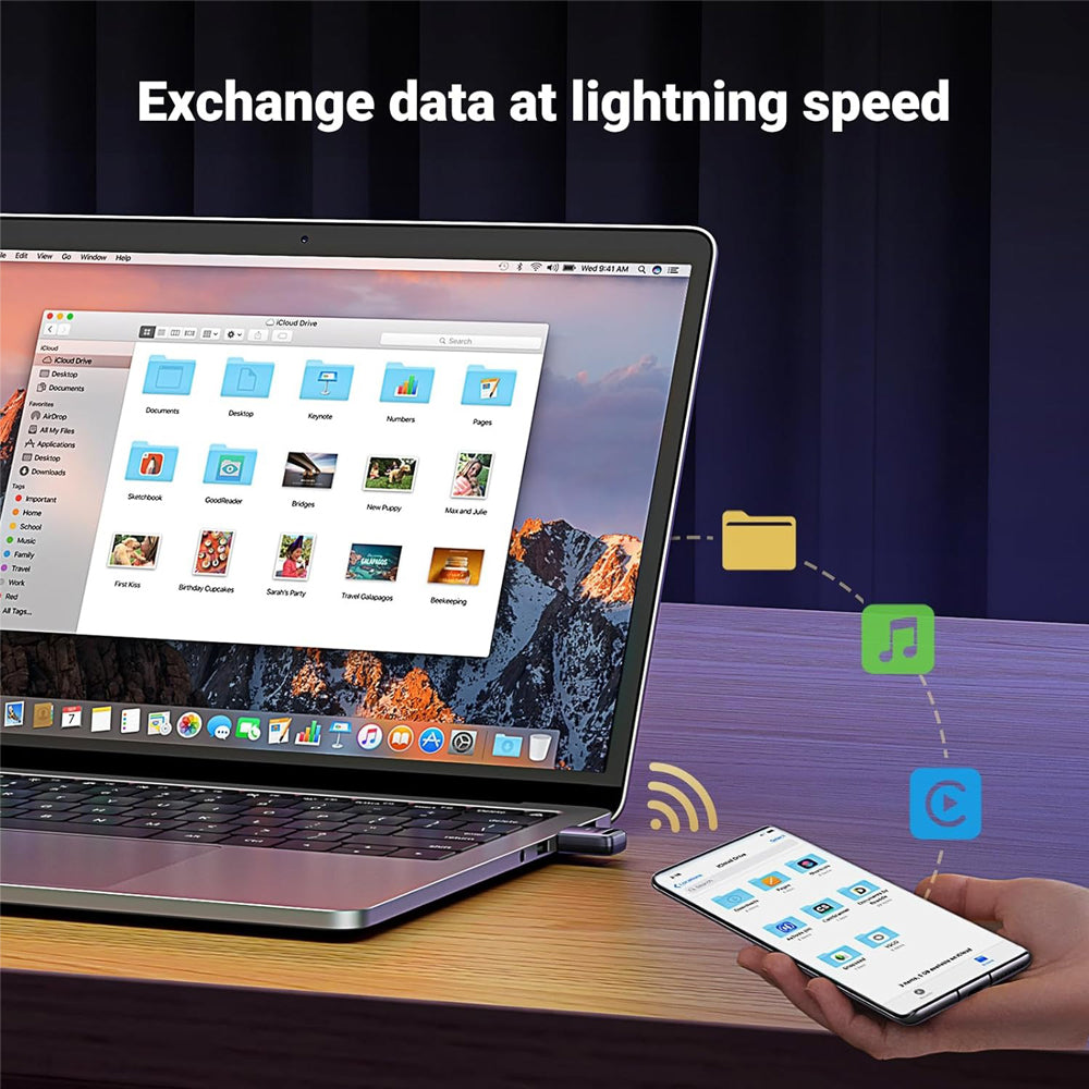 UGREEN Bluetooth 5.4 Wireless Receiver USB Adapter Dongle for Laptop & Desktop Computers (Windows Only) | CM748