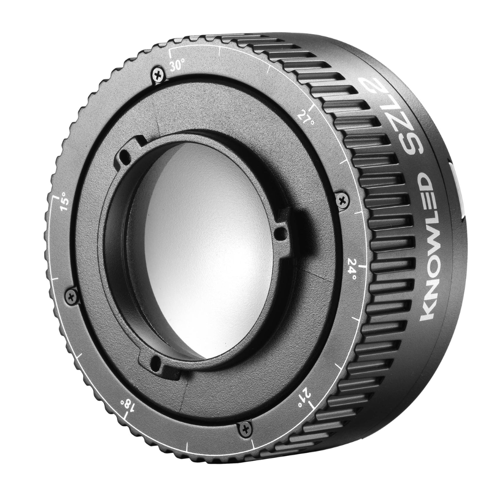 Godox KNOWLED SZL2 Zoom Lens for MS60BI and MS60R LED Lights with 15° to 30° Adjustable Beam Angle and Proprietary Mounting for Lighting and Studio Equipment