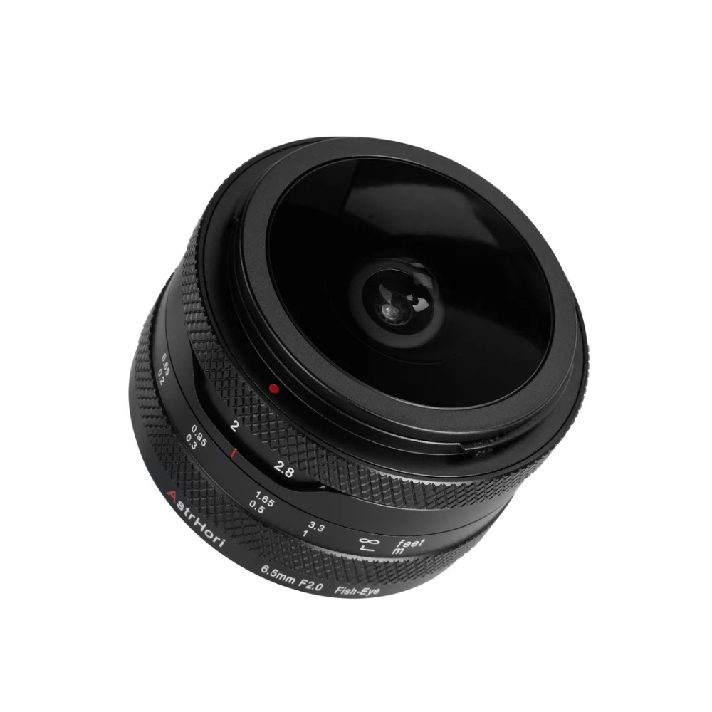 AstrHori 6.5mm F2 APS-C Ultra Wide Angle Fisheye Prime Lens for Sony E / Fujifilm X / Panasonic Olympus Micro Four Thirds MFT M43 / Canon RF / Nikon Z Mount Mirrorless Cameras w/ Crystal Ball Effect, ED Glass, Manual Focus Mode & 192° FOV Field of View