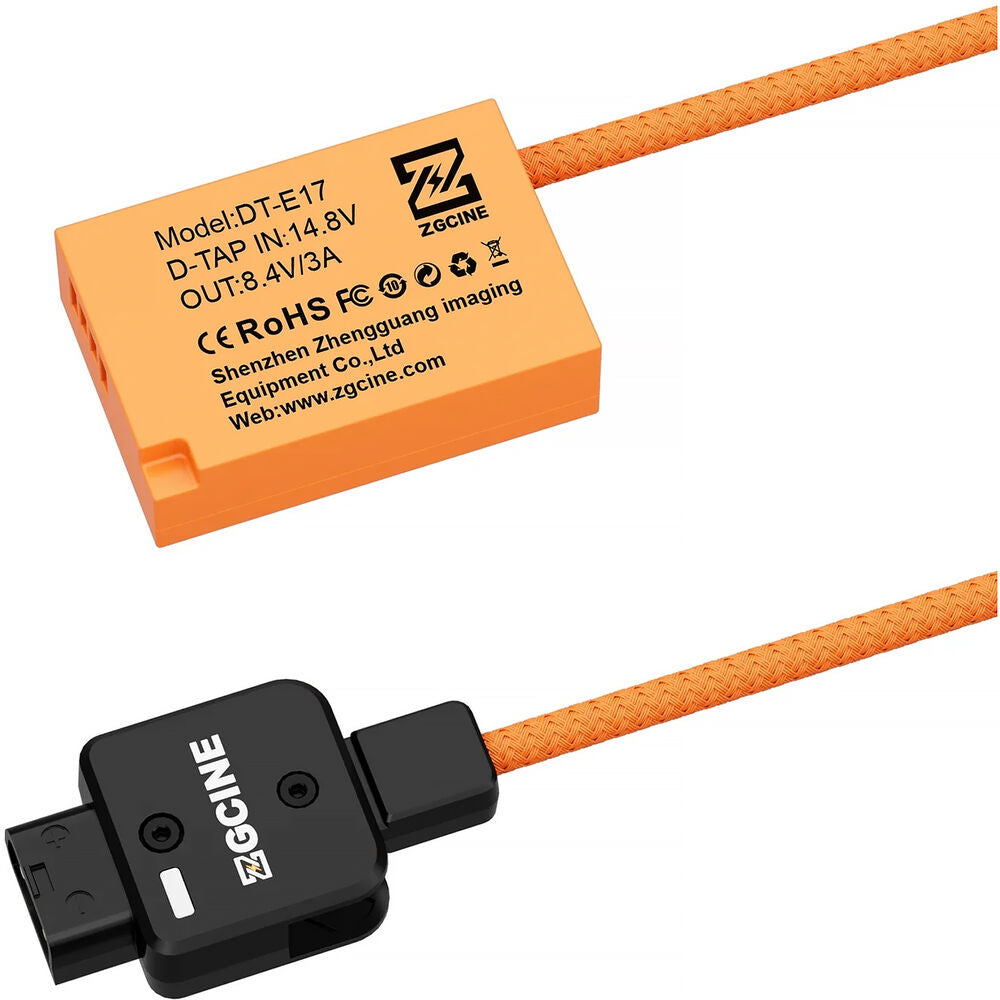 ZGCINE D-Tap LPE17 Dummy Battery Replacement for Canon EOS RP R50 R10 M3 M5 M10 M50 M100 M6 Mark II Rebel T6i T6s T7i SL2 Camera Batteries | Continuous Power Supply for Video Recording, Live Streaming & Production | DT-LPE17