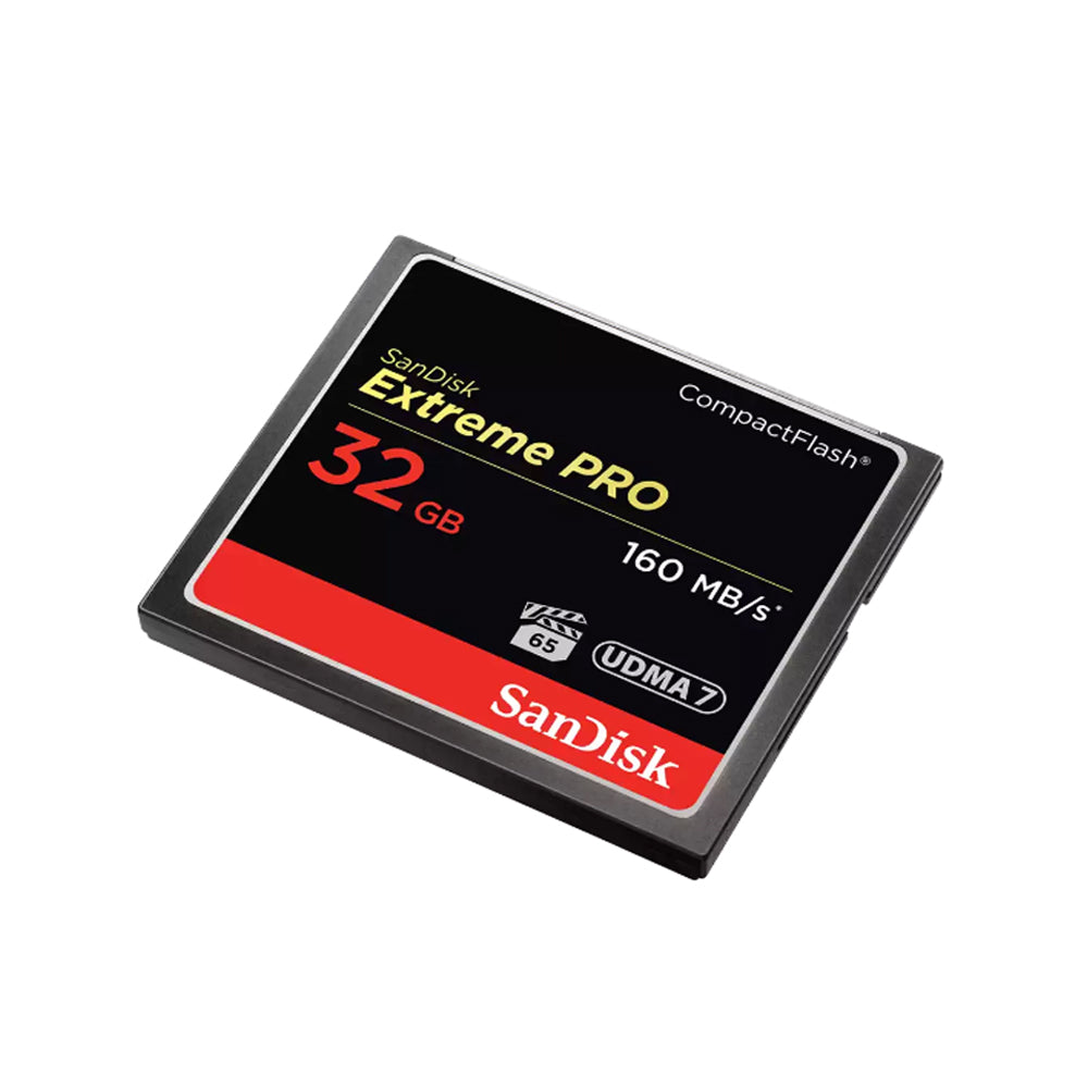SanDisk Extreme PRO 128GB 32GB Compact Flash CF Memory Card with 4K UHD Support, VPG-65, UDMA 7 Enabled, 160MB/s / 150MB/s Read and Write Speed