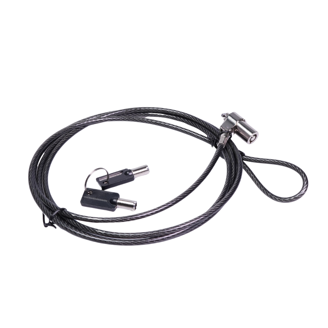 ArgoX Key Type Security Laptop Lock Cable with Braided Carbon Steel Wire - 2.5 x 6mm, Nano Slot for PC, Laptop, Computer Desktop, Monitor, CPU | SP-KL803 | SP-KL804