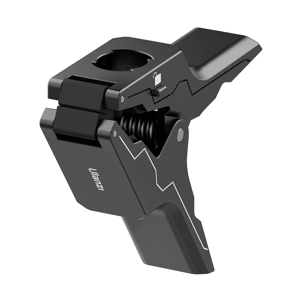 Ulanzi Go-Quick II Magnetic QR Quick Release Gooseneck Stand with Desk Clamp for for GoPro DJI Insta360 Sports Camera with 7.4" Arm Length, 3-Prong Action Camera Mount for Video Content Creation