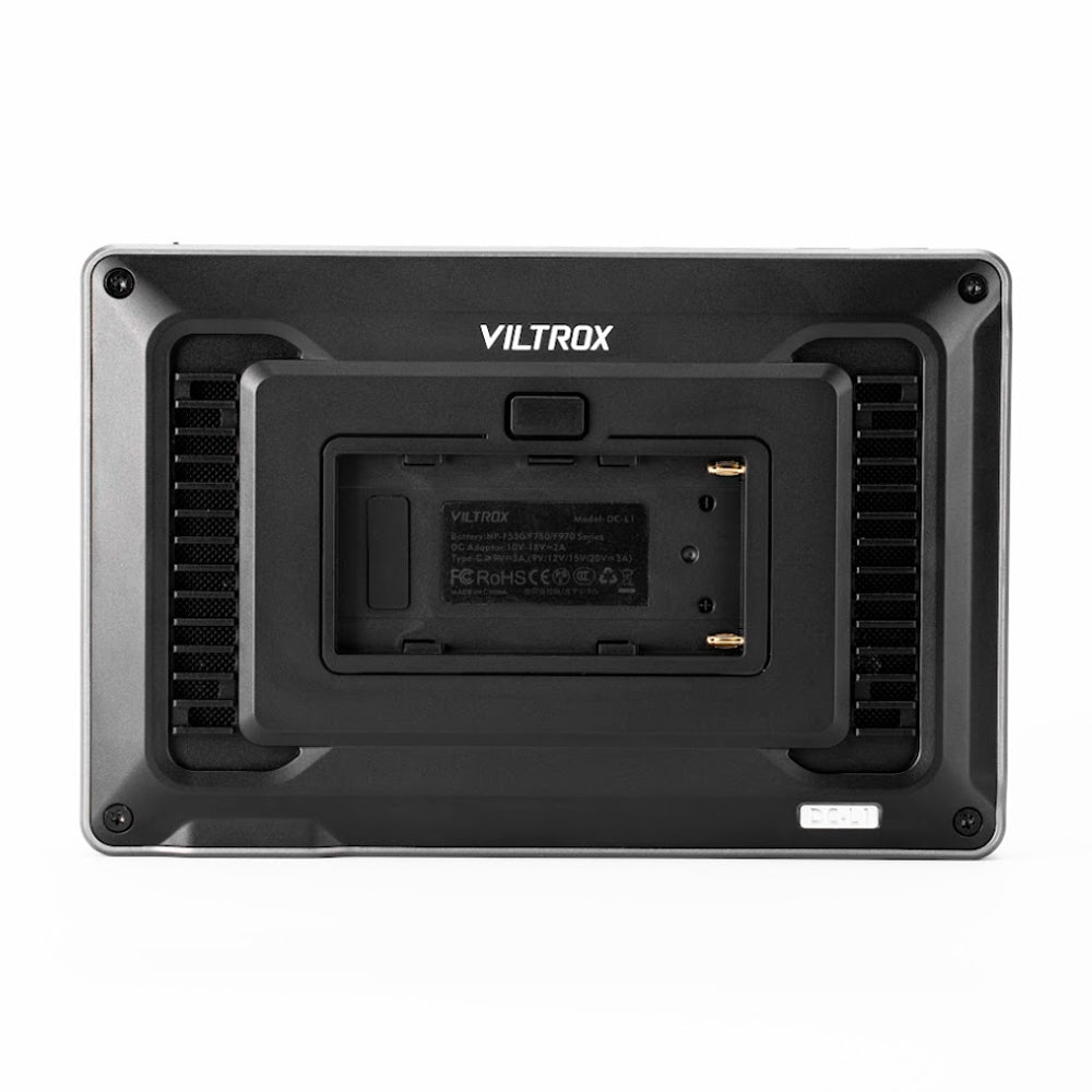Viltrox DC-L1 / DC-L2 7" On-Camera IPS Touchscreen Camera Monitor with DCI / UHD 4K HDMI / SDI Input and Output, 3D LUTs, USB Type-C Interface, Gyroscope Auto Flip Function, Built-In Mage Tools and L-Series Battery Plate for Photo Video Content Creation