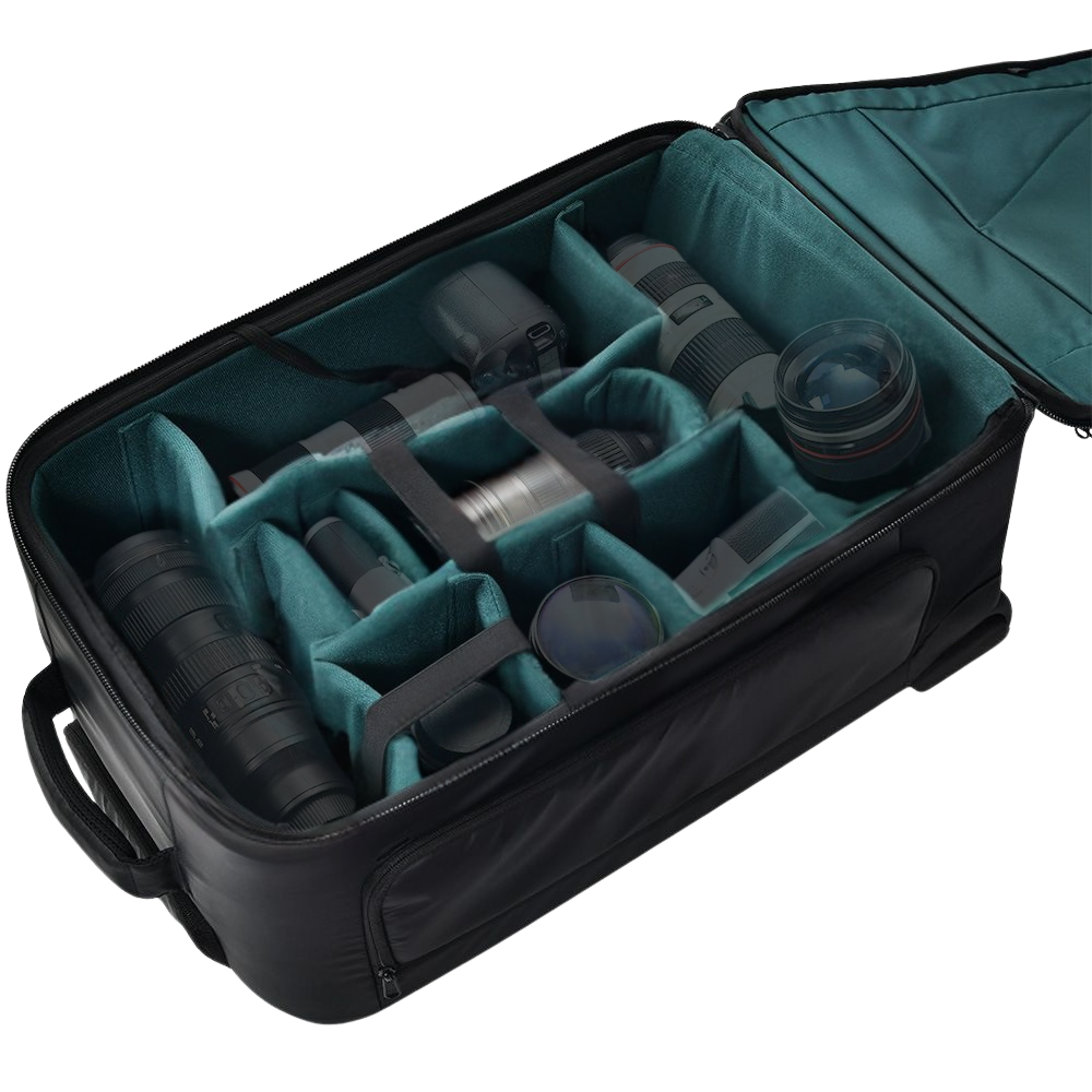 Eirmai 44L / 53L Falcon Rolling Backpack for Camera, 16" Laptop & Equipment, Travel Photography Storage