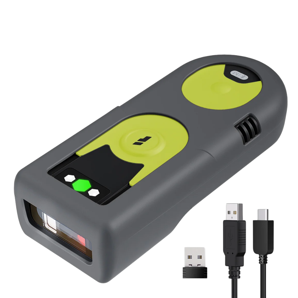 Inateck 1D 2D Bluetooth Portable Barcode Scanner with 2.4Ghz USB Adapter, Screen Scanning, Exclusive Shortcuts | BCST-42 | JG Superstore