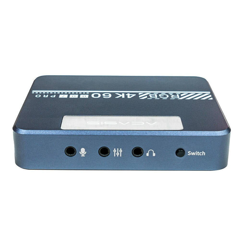 ACASIS VC007PRO HDMI Video Capture Card with 4K 60Hz Ultra HD HDR, Switch Button for RGB Lights with Active Cooling Fan, Supports Audio Microphone, Headset for Streaming, Live Broadcasting, Recording, PC, Gaming, Android USB 3.0 Type C