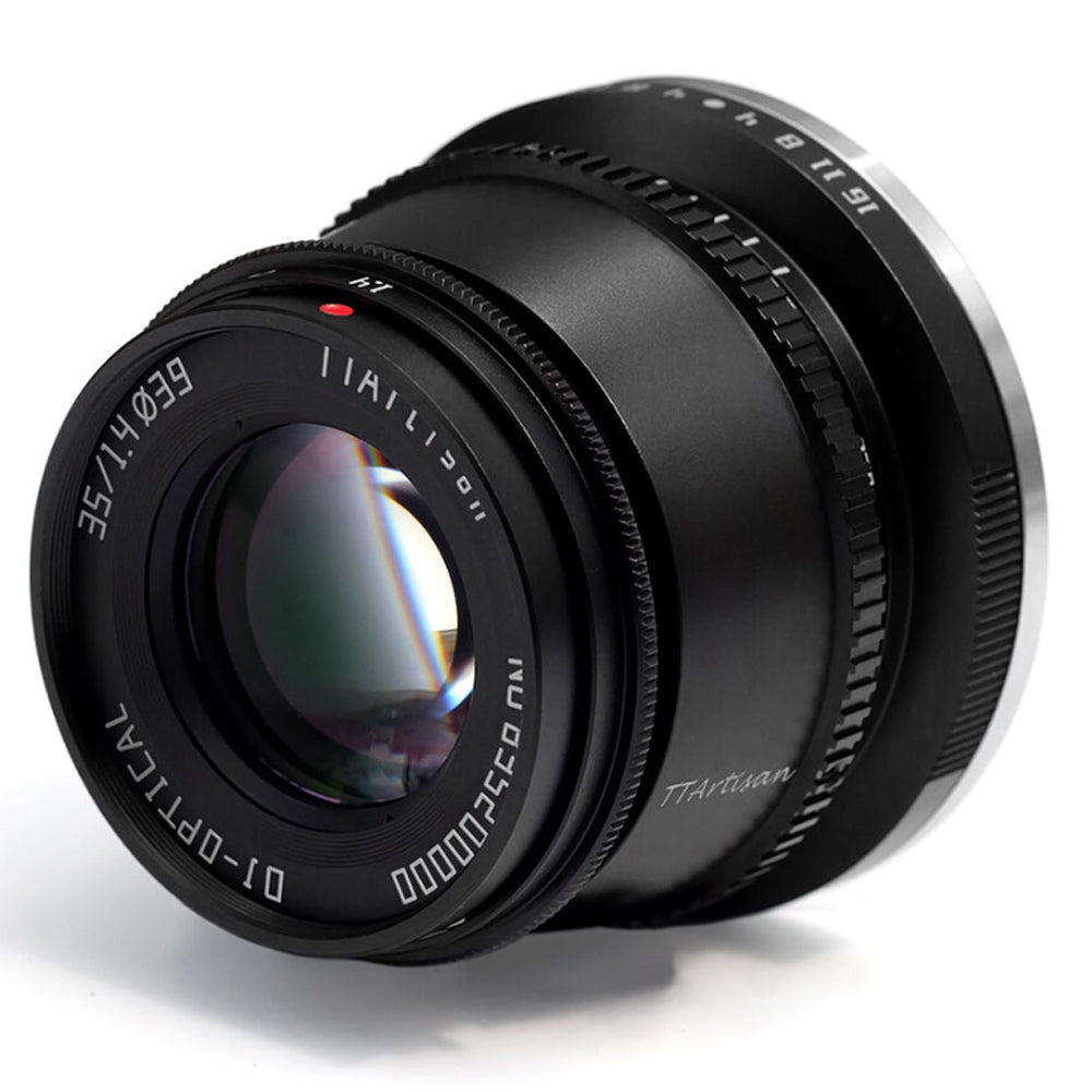 TTArtisan 35mm F/1.4 APS-C Format FUJIFILM X Mount Prime Lens Large Aperture Sonr Optical Design Full Metal Body, MF Manual Focus, 11" Focus Distance, Clicked Aperture Ring for Smooth Bokeh & Low Light Photography | Black, Silver
