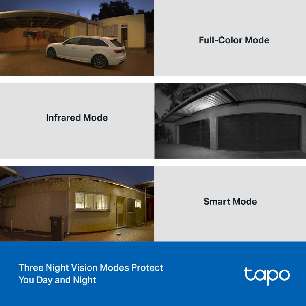 TP-Link Tapo 510W 2K 3MP Smart AI WIFI CCTV Camera with 360° Pan / 130° Tilt, Full Color Night Vision, IP65 Weatherproof, Motion Tracking and 512GB MicroSD Slot