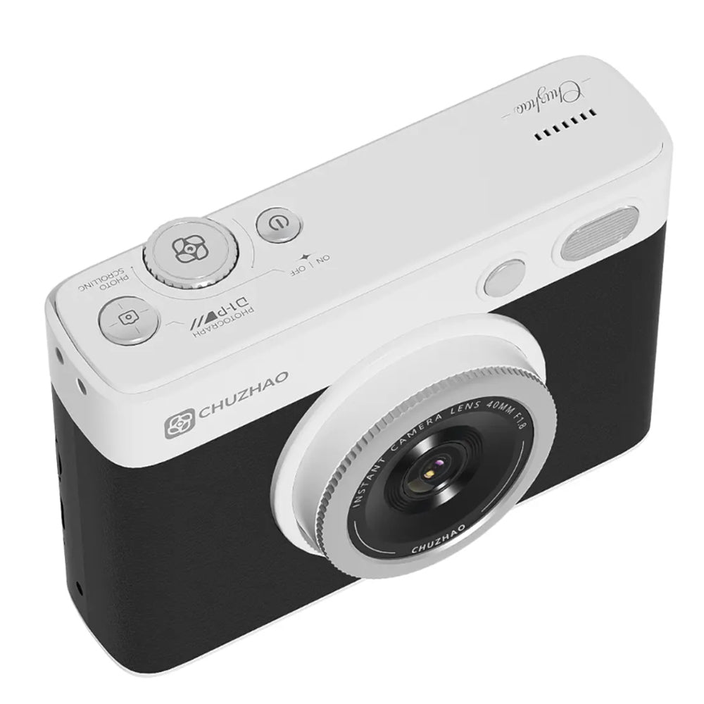 Chuzhao Instant Print Camera and Photo Printer (D1-P) with 10 Film Sheets, 2.1" x 3.2" Size, 1.54" IPS HD Screen, 4PASS Print Technology, Max 64GB MicroSD Card Slot, Mobile Smartphone Printing App Support | Black, Green