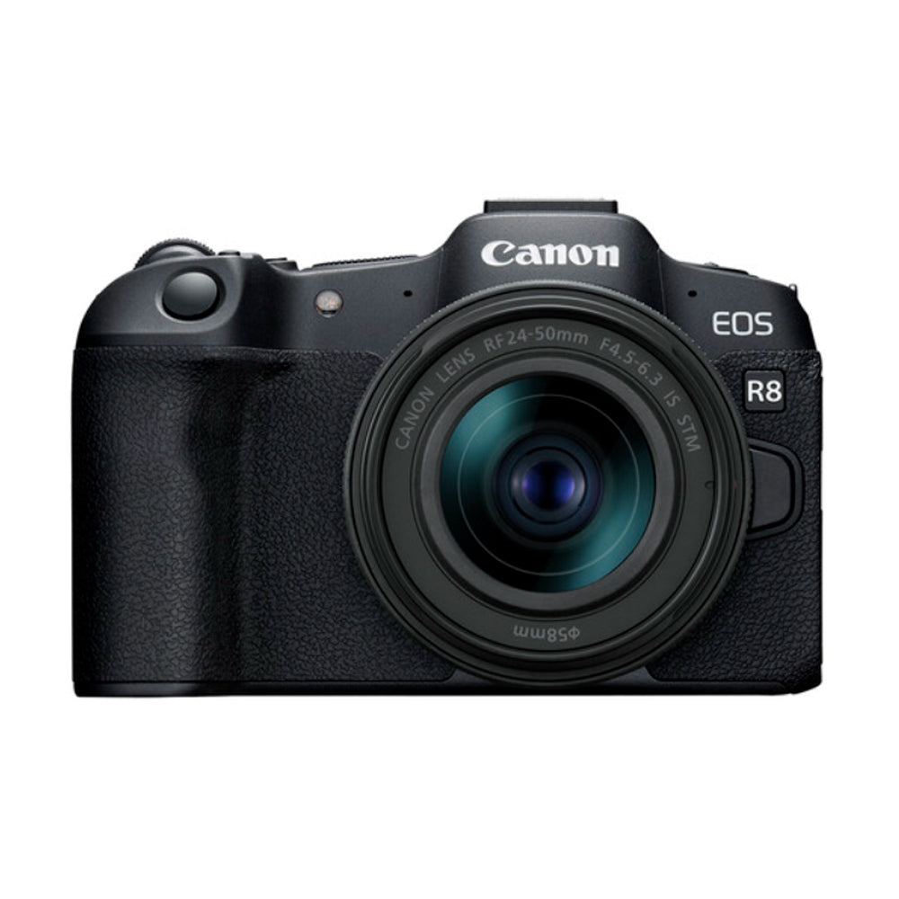 Canon EOS R8 Mirrorless Camera with RF 24-50mm f/4.5-6.3 IS STM Lens Kit, 24.2MP Full-frame CMOS Sensor DIGIC X Processor, 4K UHD Video, Wi-Fi & Bluetooth, Touch Screen LCD Display,  Multifunction Shoe, Optical & Digital Image Stabilizer