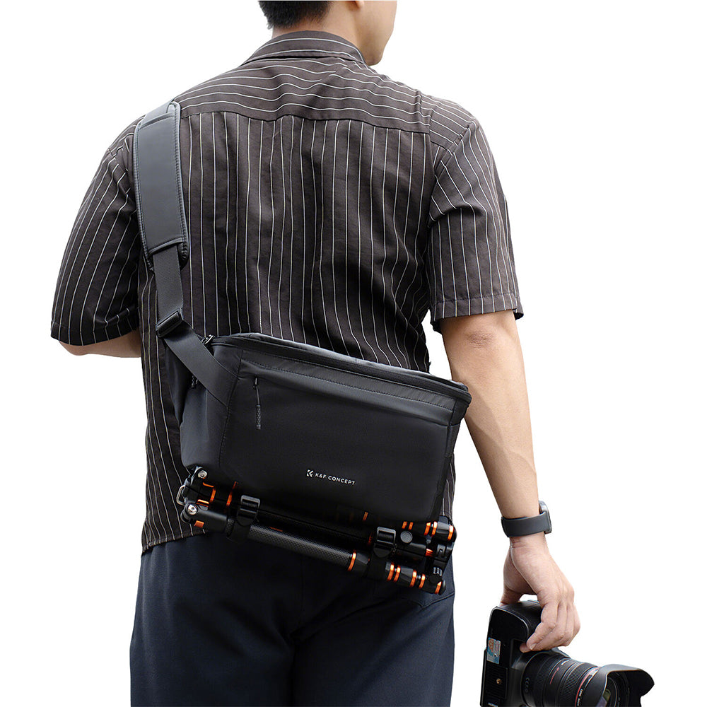 K&F Concept 10L Urban Wander Camera Sling Bag - Black