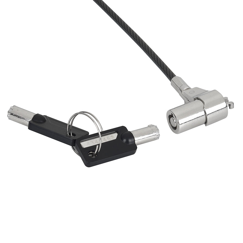 ArgoX Key Type Security Laptop Lock Cable with Braided Carbon Steel Wire - 3.2 x 4.5mm (Noble Wedge Slot) / 3 x 7 mm (K & Mini Slot) for PC, Laptop, Computer Desktop, Monitor, CPU, etc. | SP-KL801 SP-KL803