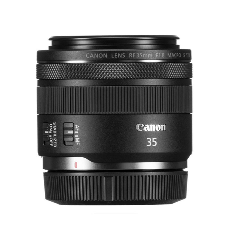Canon RF 35mm f/1.8 Macro IS STM Prime Lens with Full Frame Sensor Format and Wide Angle Focal Length for RF Mount Mirrorless Camera Body